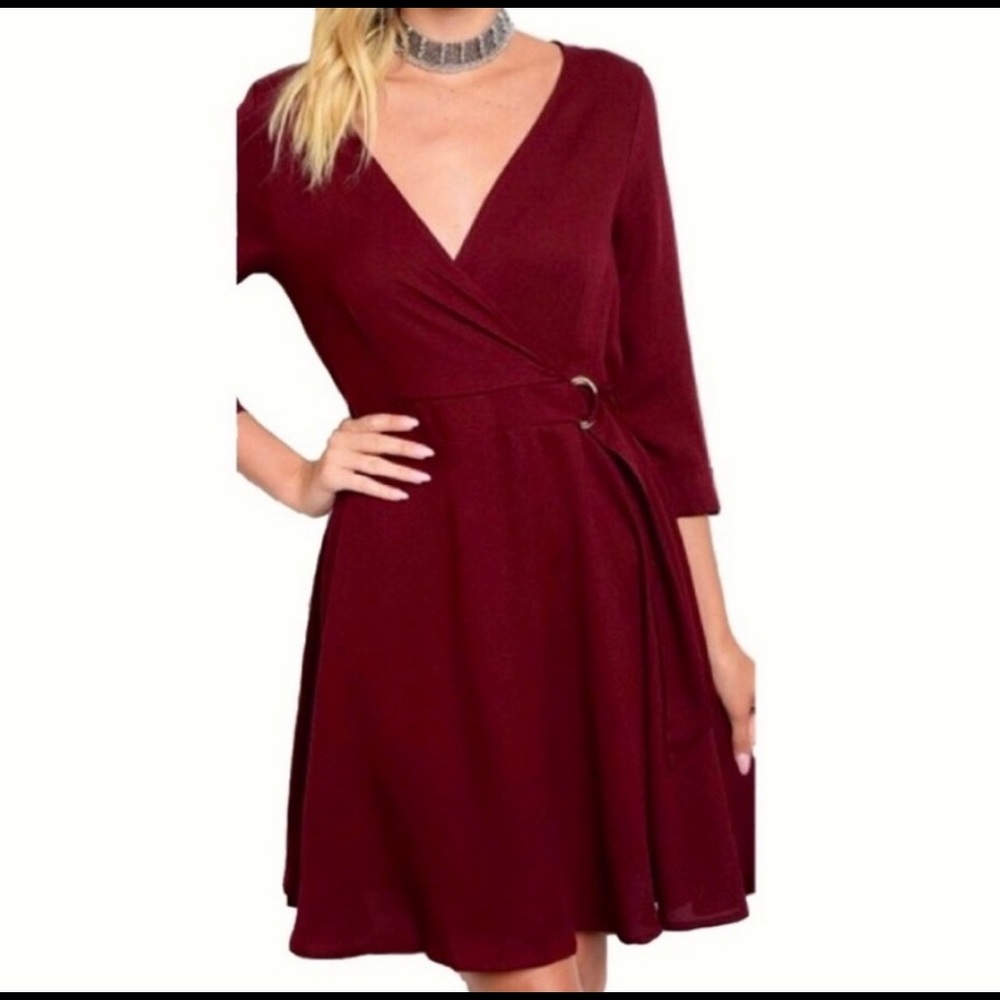 Red Wrap Dress